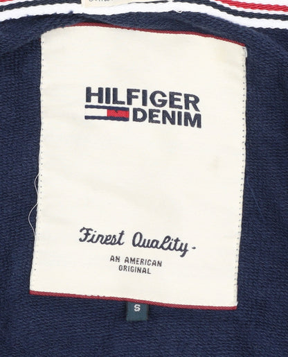 Mens UK Size S Hilfiger Denim Blue Full Zip Hoodie