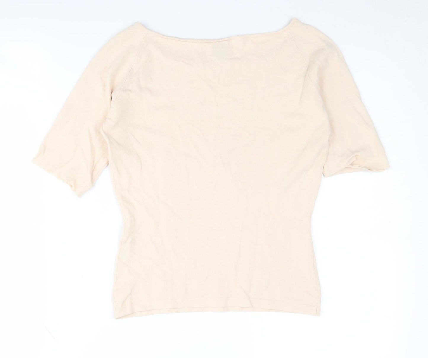 Animale Women Beige 3/4 Sleeve Knit Top - Size M