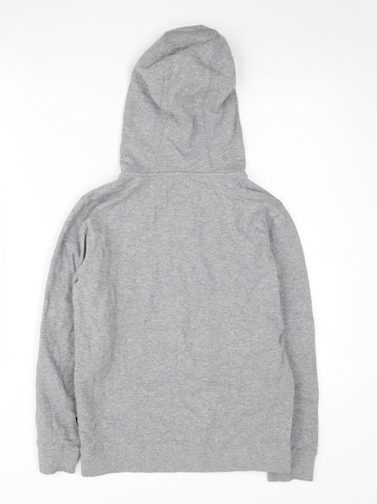Vans Unisex Kids Grey Full Zip Hoodie S Fleece