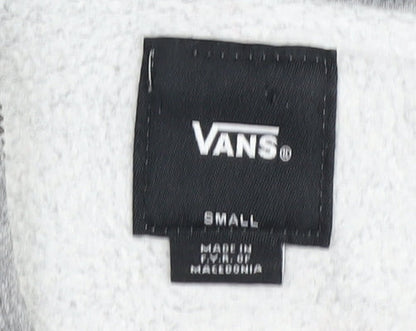 Vans Unisex Kids Grey Full Zip Hoodie S Fleece