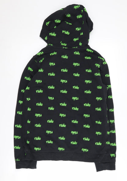Nike Boys Black XL Graphic Print Pullover Hoodie