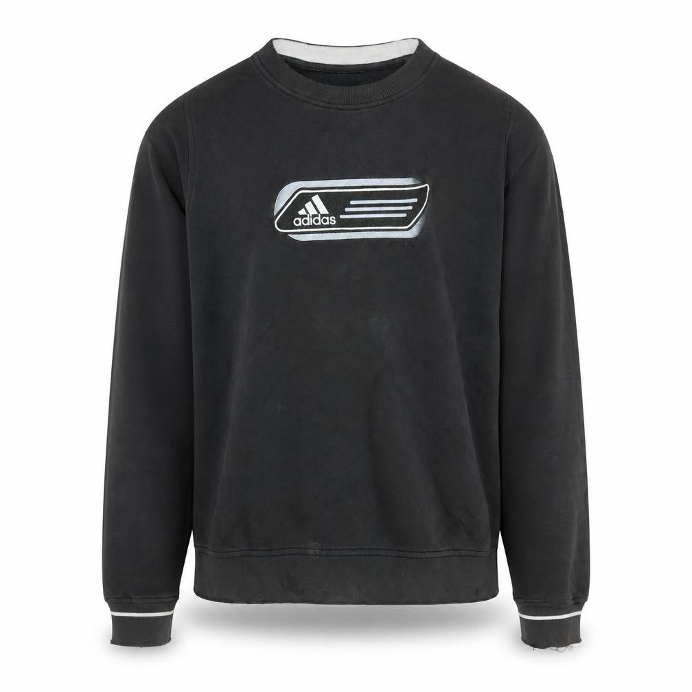 Mens UK Size M adidas Black Pullover Sweatshirt