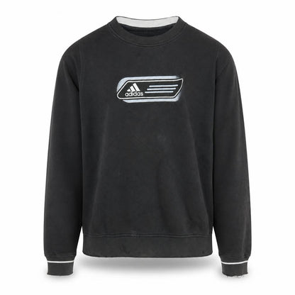Mens UK Size M adidas Black Pullover Sweatshirt