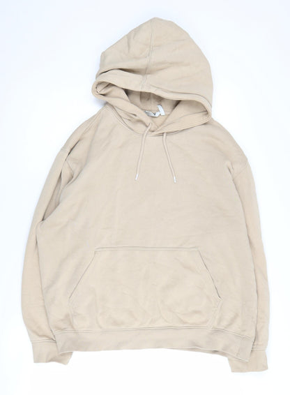 Weekday Men's Beige Pullover Hoodie M - New