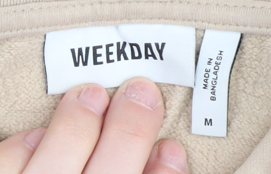 Weekday Men's Beige Pullover Hoodie M - New