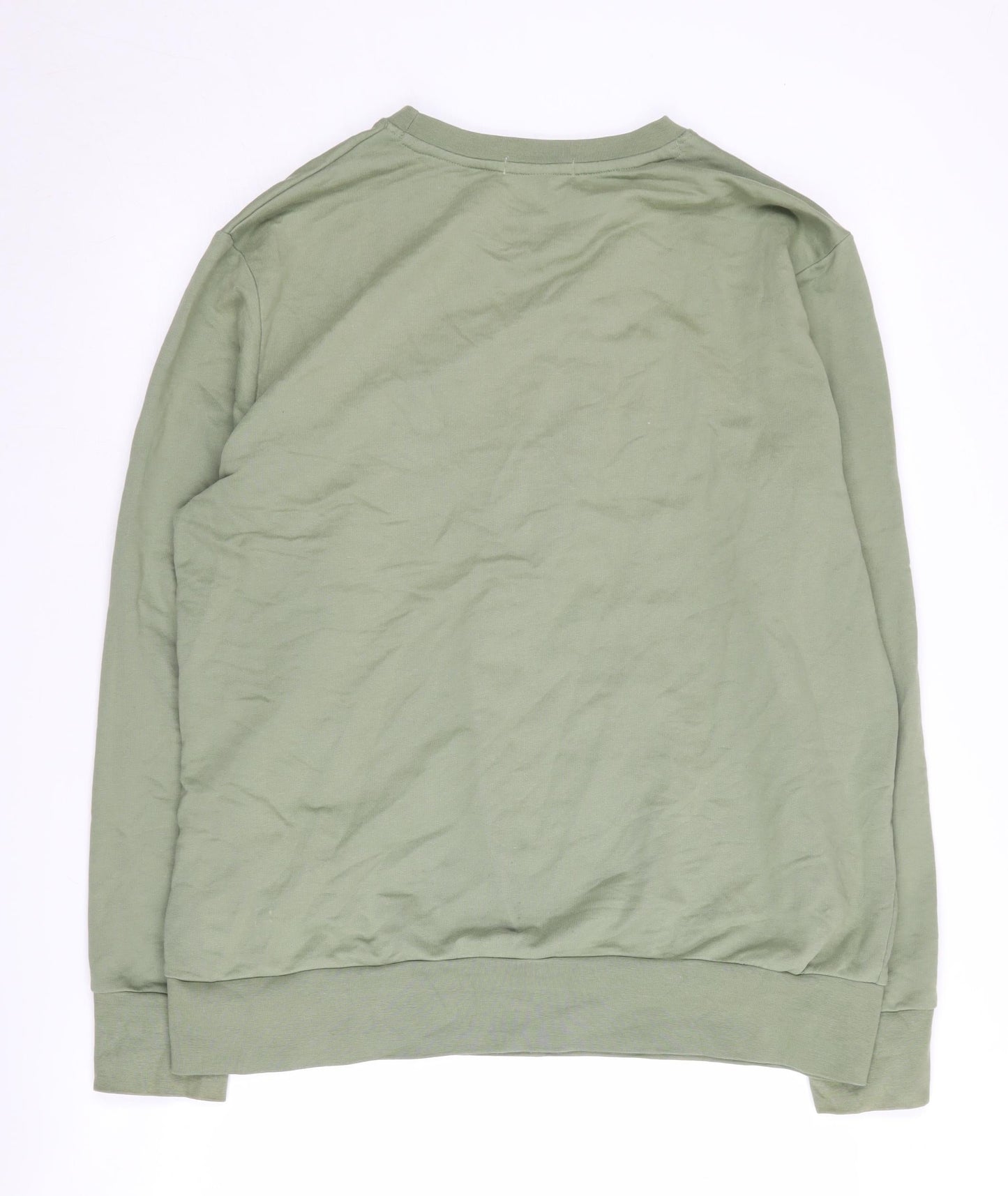 Lint & Thread Women's Green Pullover Sweatshirt, Size L