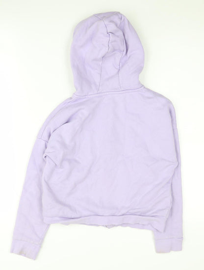Marks and Spencer Girls Purple Full Zip Hoodie, Size 11-12