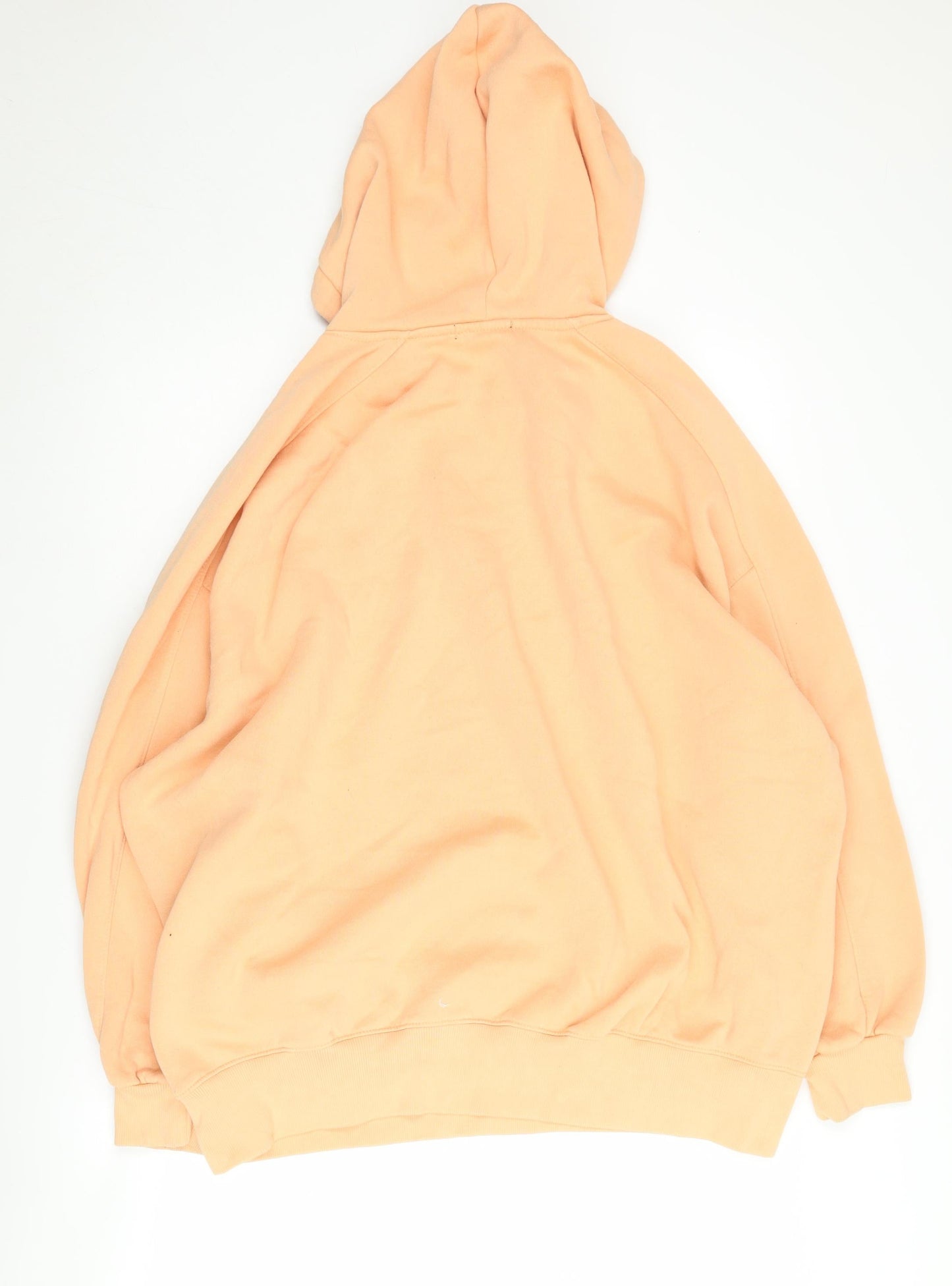 Bershka Women Orange Hoodie S Polyester Blend