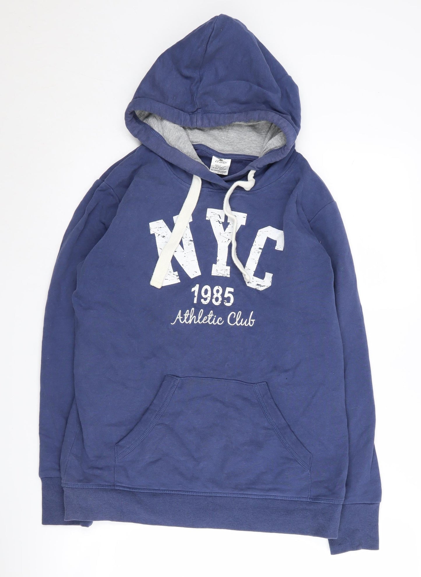 Mens UK Size M Crane Blue Pullover Hoodie