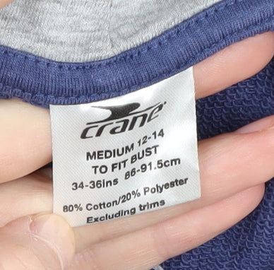 Mens UK Size M Crane Blue Pullover Hoodie