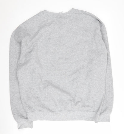 Mens UK Size M Gildan Grey Pullover Sweatshirt
