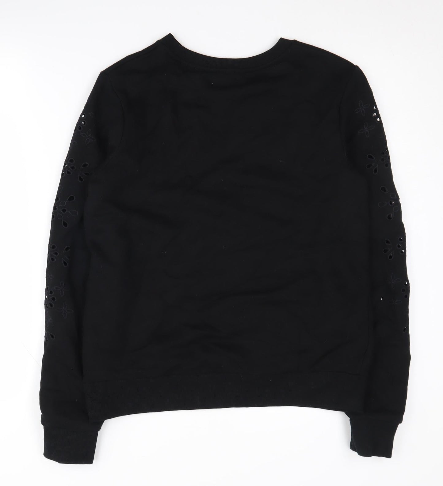 Warehouse Women's Black Pullover Sweatshirt Size S