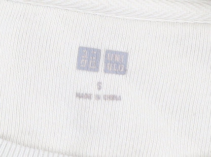 Uniqlo Ivory Pullover Sweatshirt, S, Unisex Adults