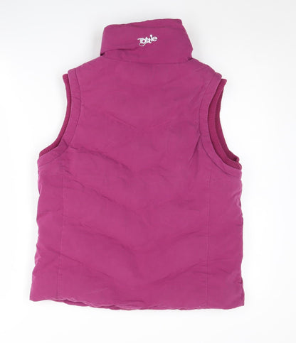 Tottie Women's Pink Puffer Waistcoat S