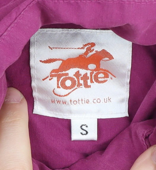 Tottie Women's Pink Puffer Waistcoat S
