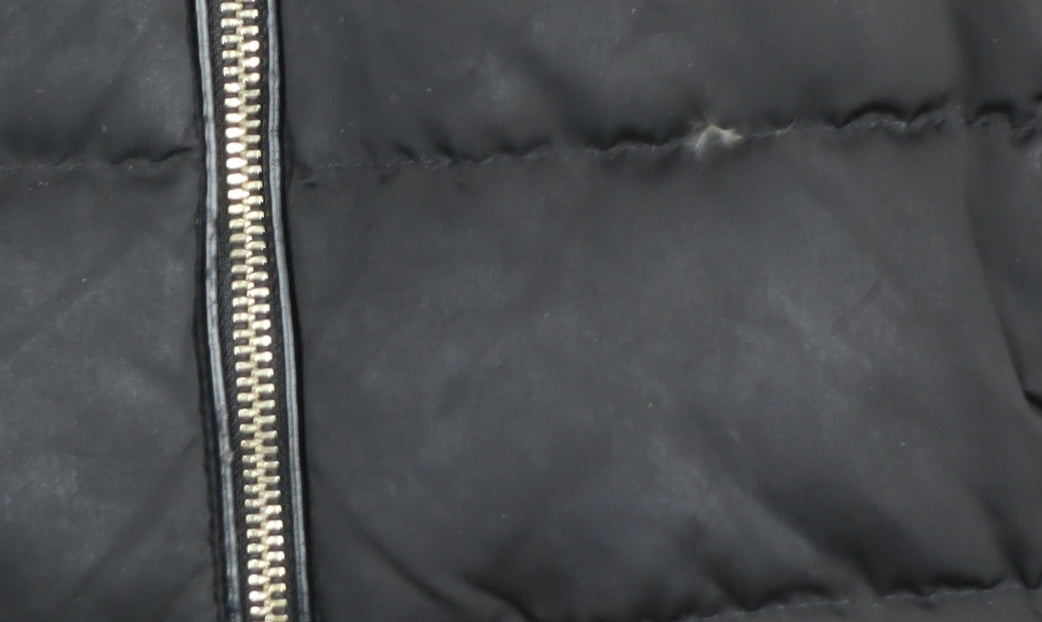Womens UK Size 10 Zara Black Puffer Jacket