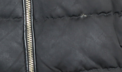 Womens UK Size 10 Zara Black Puffer Jacket