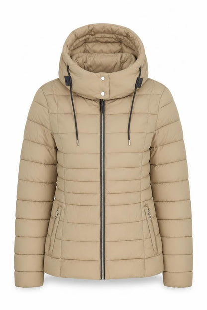 Womens UK Size S MNG Beige Puffer Jacket