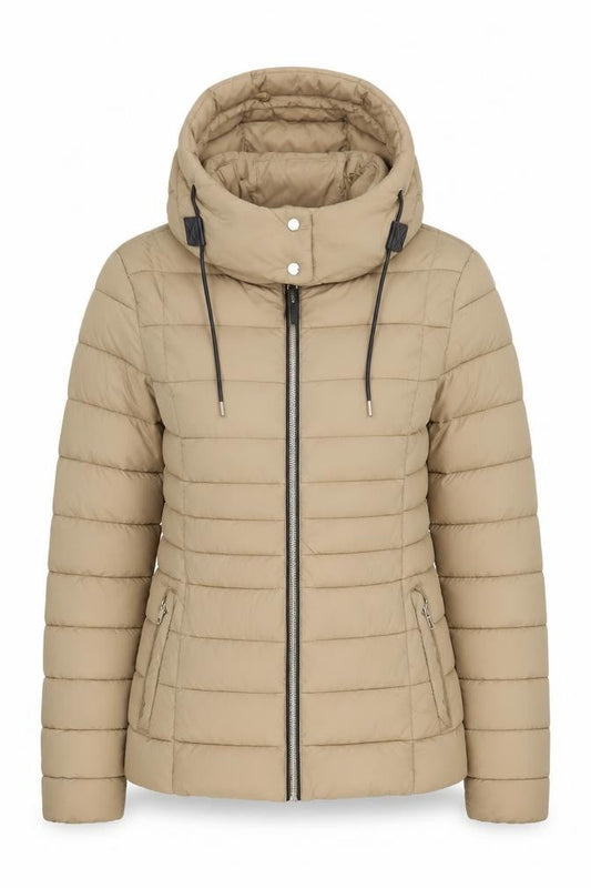 Womens UK Size S MNG Beige Puffer Jacket