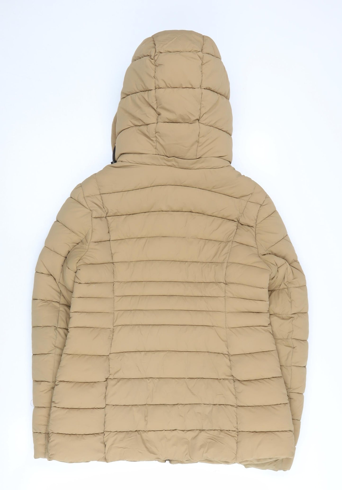 Womens UK Size S MNG Beige Puffer Jacket