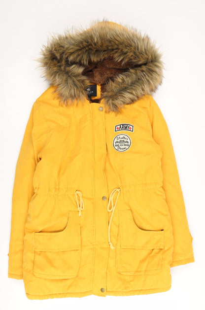 Escalier Women's Yellow Parka Jacket Size 10