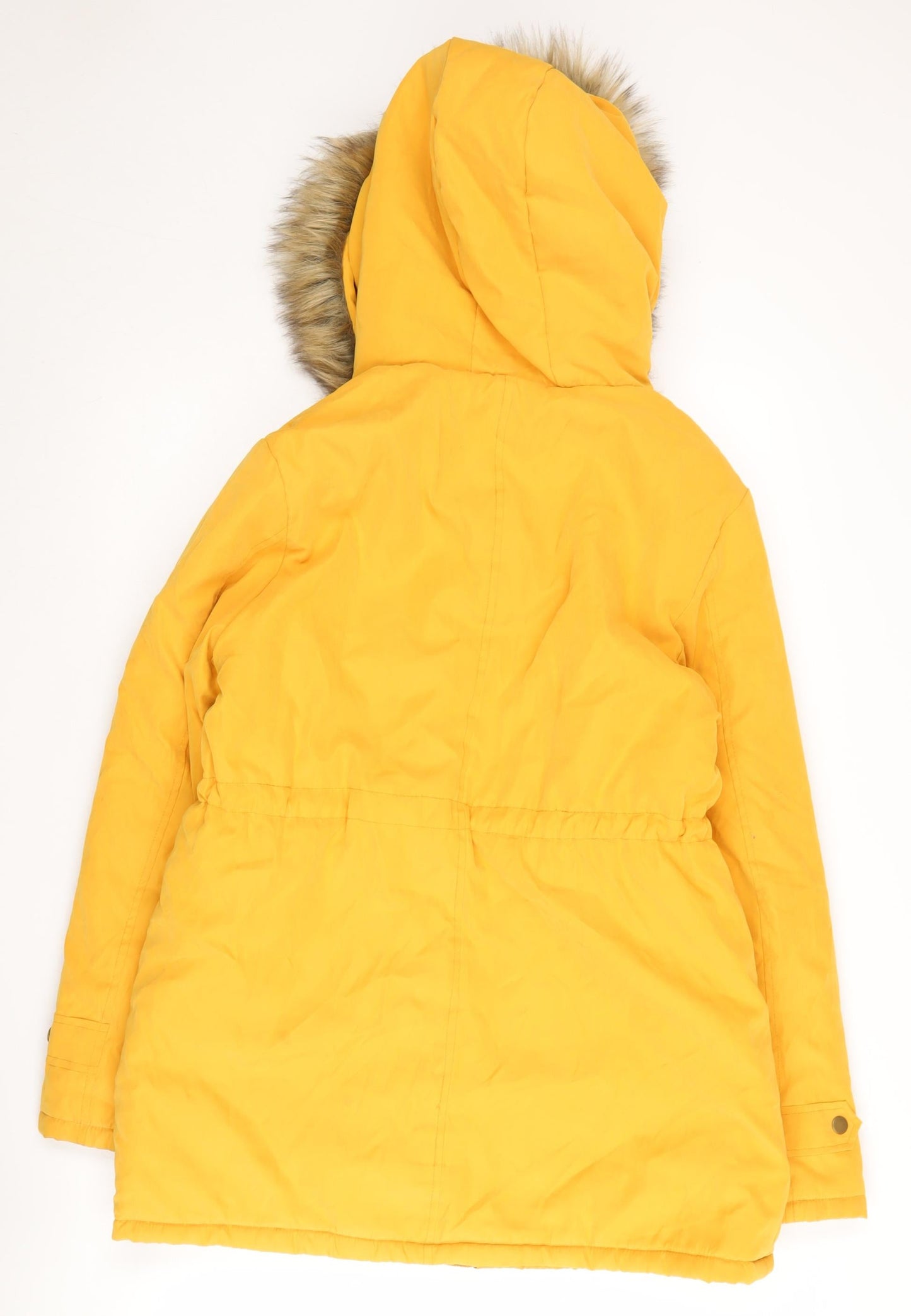 Escalier Women's Yellow Parka Jacket Size 10