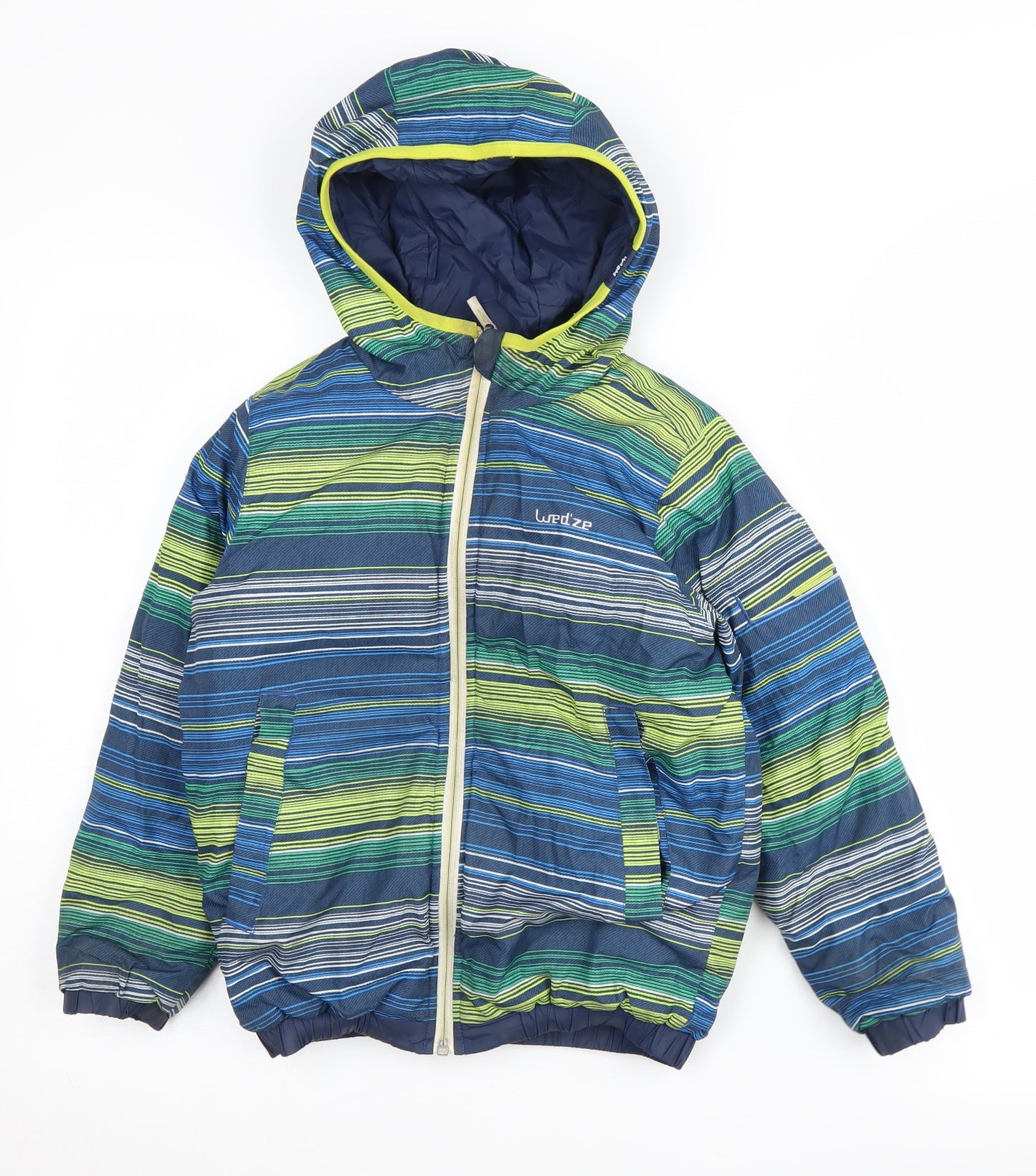 Decathlon Boys Multicoloured Hooded Puffer Jacket Size 6