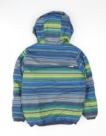 Decathlon Boys Multicoloured Hooded Puffer Jacket Size 6