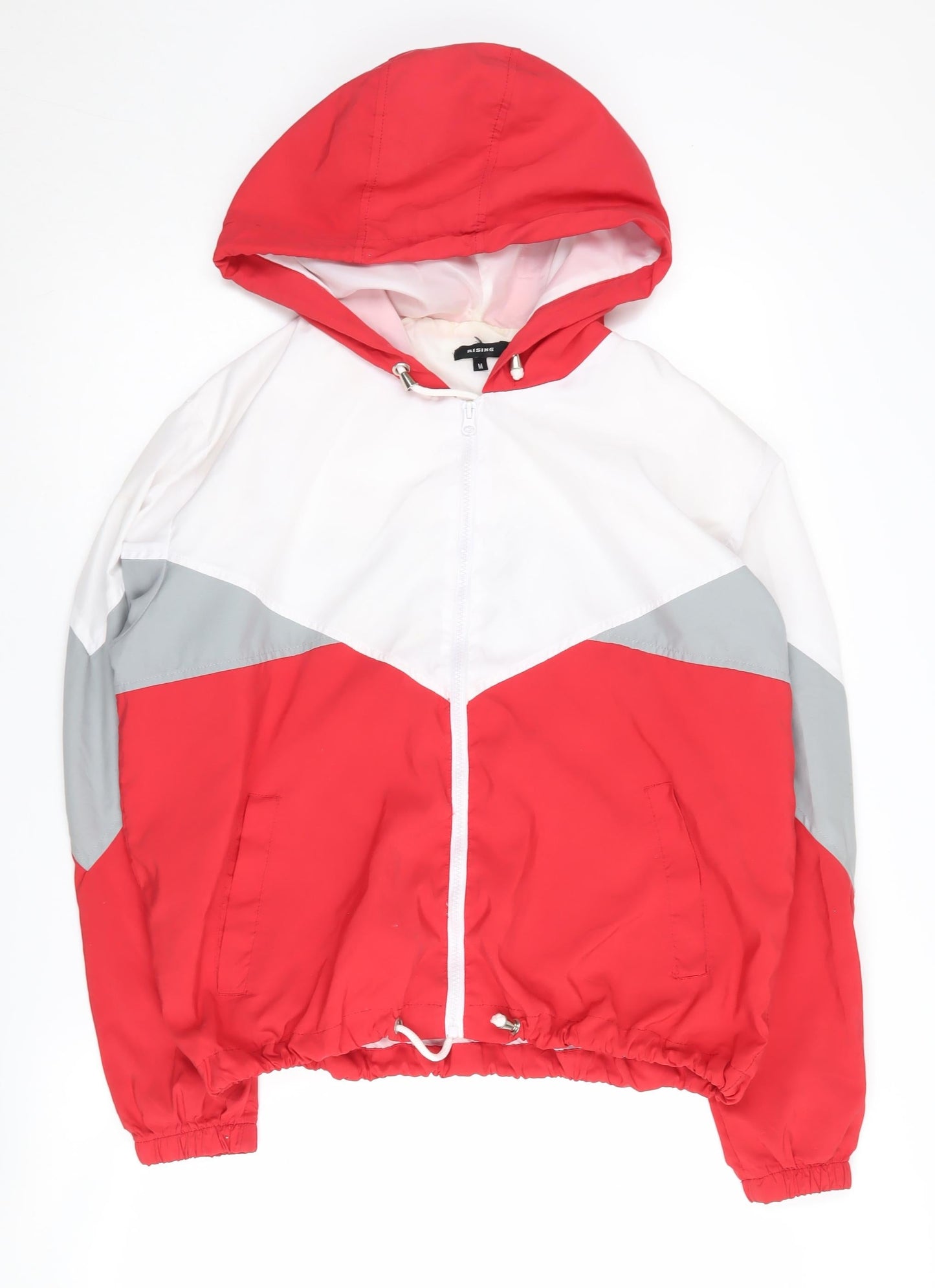 Mens UK Size M Rising Multicoloured Windbreaker Coat