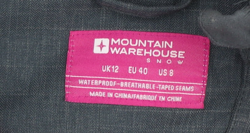 Mountain Warehouse Women's Grey Ski Jacket UK 12, Waterproof