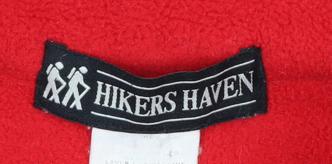 Hikers Haven Red Small Unisex Outdoor Pullover Sweatshirt