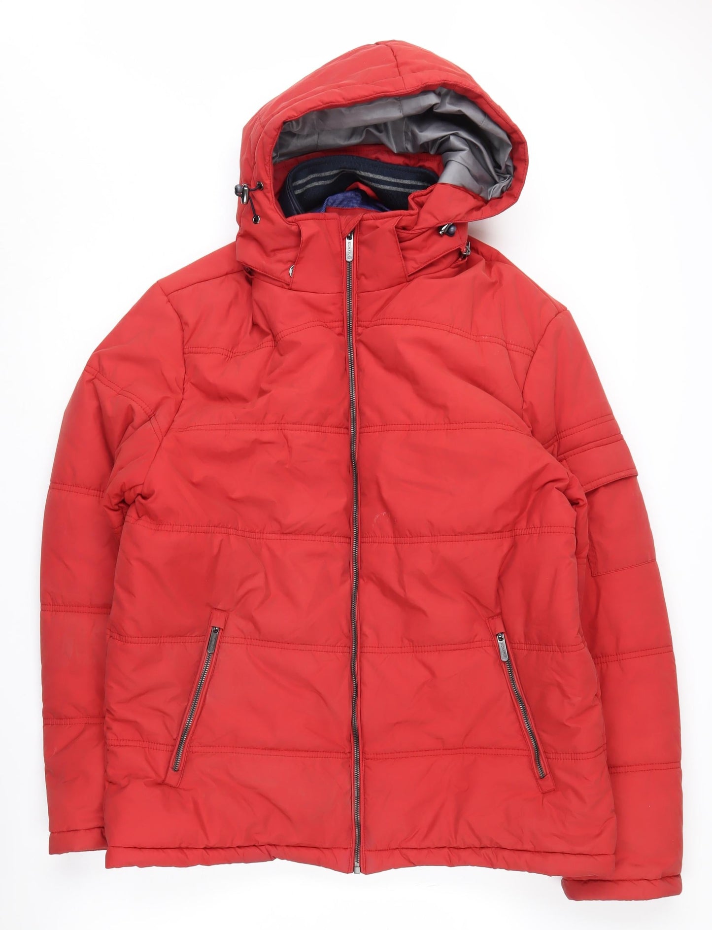 Mens UK Size 42 Brook Taverner Red Puffer Jacket