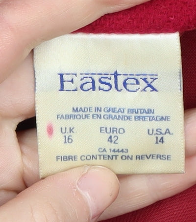 Womens UK Size 16 Eastex Red