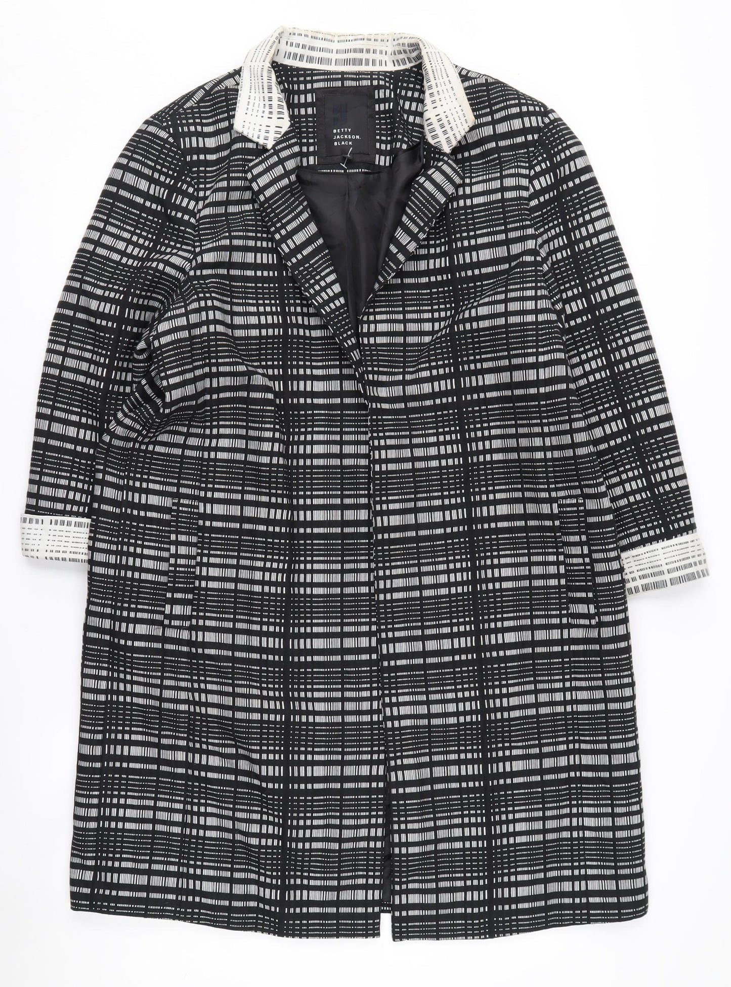 Betty Jackson Black Women's Coat Size 16 Check
