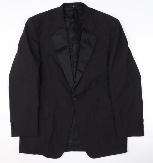 Mens UK Size 40 Ciro Citterio Regular Black Suit Tuxedo
