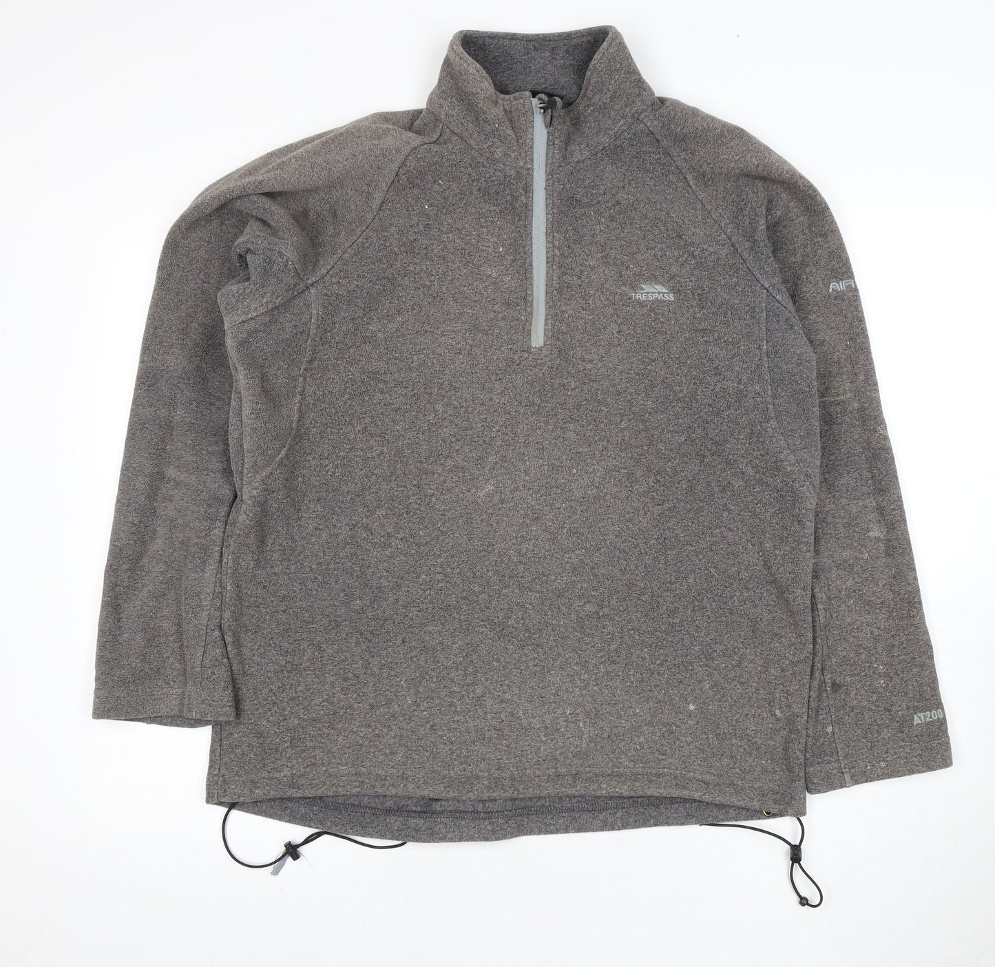 Trespass Men's Grey 1/2 Zip Fleece Sweatshirt - Size M
