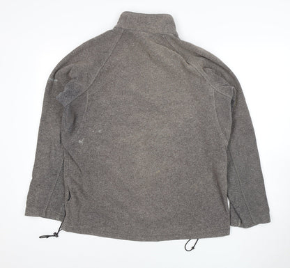 Trespass Men's Grey 1/2 Zip Fleece Sweatshirt - Size M