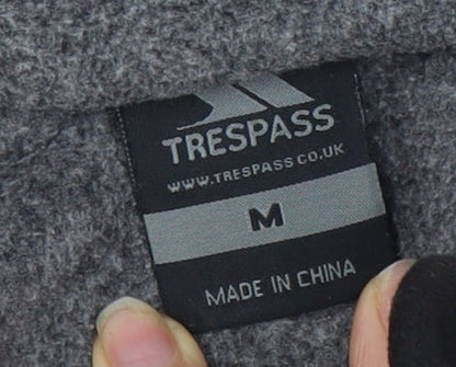 Trespass Men's Grey 1/2 Zip Fleece Sweatshirt - Size M