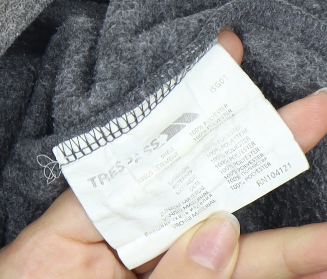 Trespass Men's Grey 1/2 Zip Fleece Sweatshirt - Size M