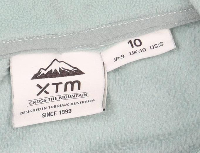 XTM Women's Green 1/2 Zip Sweatshirt Size 10