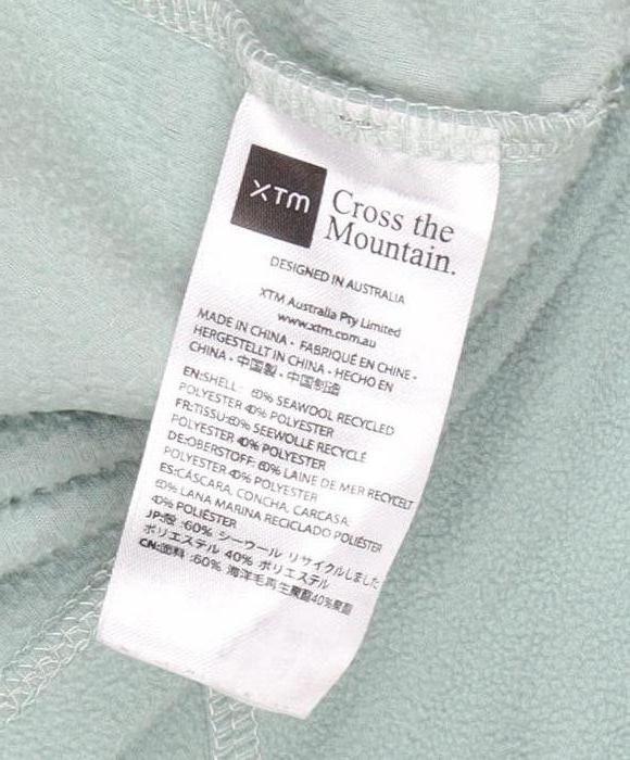 XTM Women's Green 1/2 Zip Sweatshirt Size 10