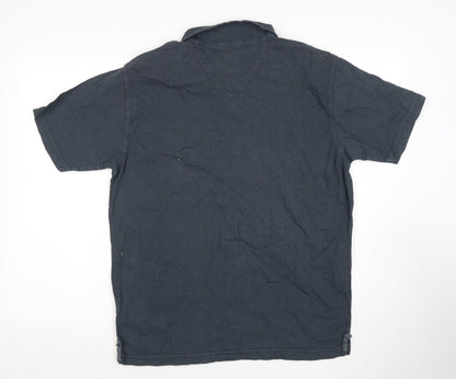 Stuff Men’s Blue Polo Shirt M Short Sleeve Cotton