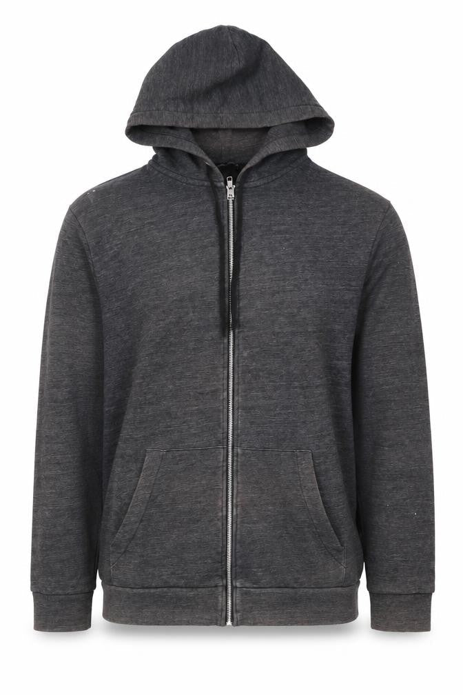 Mens UK Size L H&M Grey Full Zip Hoodie