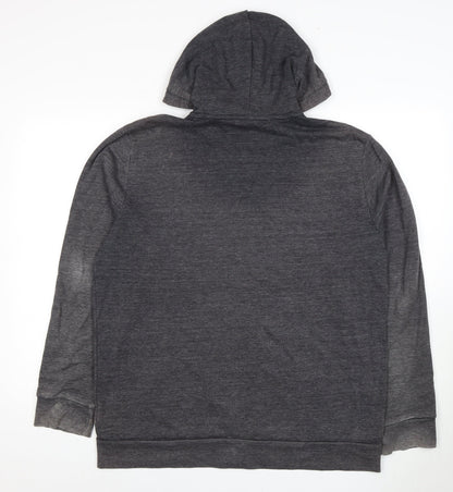 Mens UK Size L H&M Grey Full Zip Hoodie