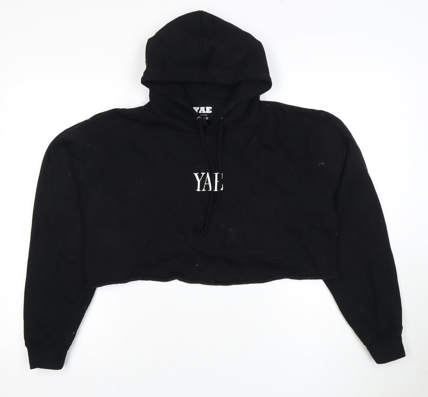 YAE Women’s Black Medium Hoodie, Relaxed Fit