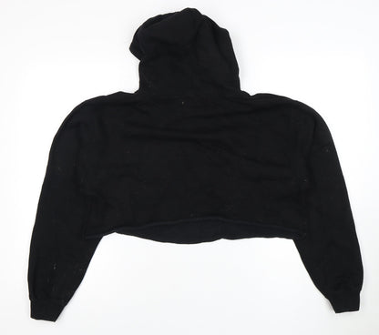 YAE Women’s Black Medium Hoodie, Relaxed Fit