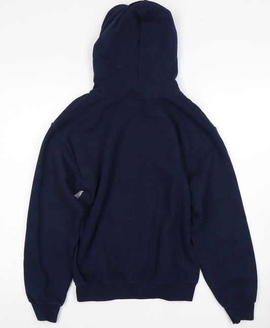 Mens UK Size S Gildan Blue Pullover Hoodie
