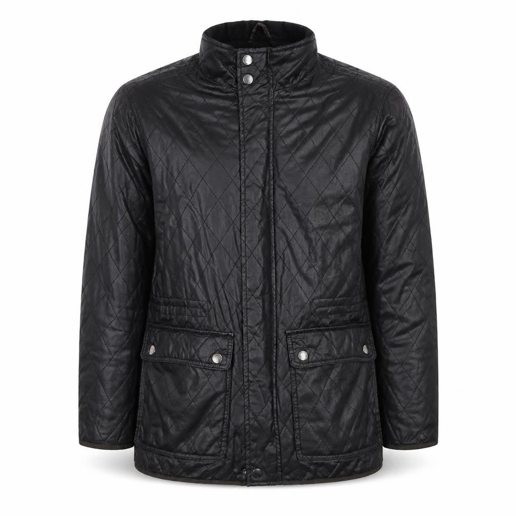 Mens UK Size M Gryphon Black Quilted Coat