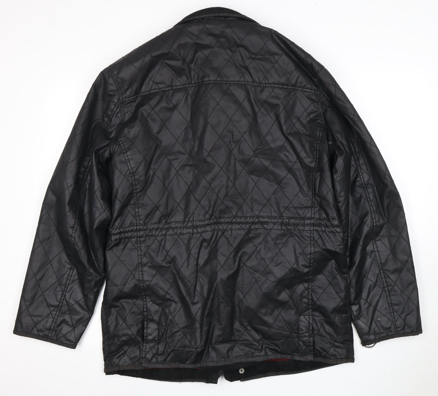 Mens UK Size M Gryphon Black Quilted Coat