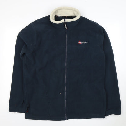 Winnipeg Men's Blue XL Full Zip Fleece Jacket